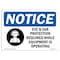 Signmission OSHA Notice Sign, OSHA-PPE-Multiple-Sign-, 10in X 7in Decal, 10" W, 7" H, Landscape OS-NS-D-710-L-17059 - alternate 1